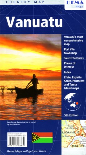 City Travel Guides Discounted  Books : Vanuatu Country Map by Hema