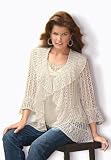 Ruffle Crochet Cardigan