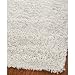 Safavieh SG240A Shag Collection Classic Handmade White Shag Area Rug, 5-Feet by 8-Feet