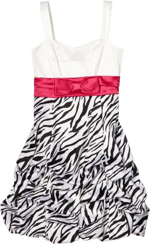 Ruby Rox Kids Girls 7-16 Zebra Pick-Up Dress