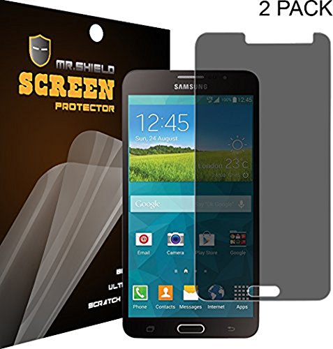 Mr Shield For Samsung Galaxy mega 2 Privacy [Anti Spy] Screen Protector [2-PACK] with Lifetime Replacement Warranty