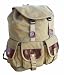 Military Inspired Backpack Canvas Day Pack Khaki Green