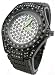 Geneva Elite Iced Out Gun Color Hip Hop Watch Model 2377BLKBLING