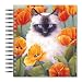 ECOeverywhere Cat in Flowers Picture Photo Album, 18 Pages, Holds 72 Photos, 7.75 x 8.75 Inches, Mul
