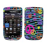 Blue Black Zebra Colorful Peace Star Rubber Coating Snap on Case Cover Face ....