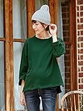 Angeliebe エンジェリーベ 授乳 口 付 ミニ 裏毛 八分 袖 プルオーバー M ～ L フォレスト グリーン