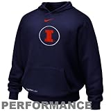 Nike Illinois Fighting Illini Youth Navy Blue Basic Logo Performance Pullover Hoody Sweatshirt (Large)