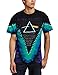 Liquid Blue Men's Pink Floyd Dark Side V-Dye T-Shirt