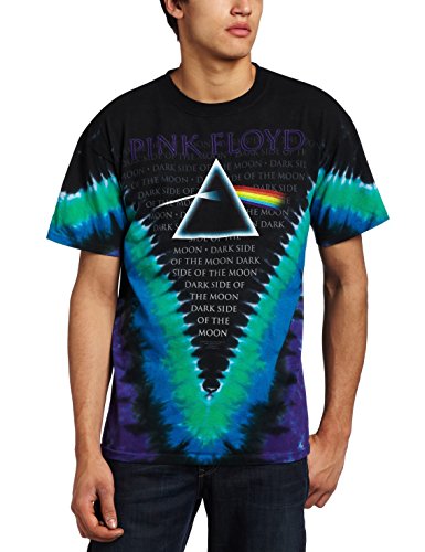 Liquid Blue Men's Pink Floyd Dark Side V-Dye T-Shirt, Multi, Medium