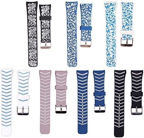 ZHUOZZ Samsung Gear S2 Watch Band Soft Silicone Replacement Sport Band for Samsung Gear S2 Smart Watch (7PCS)