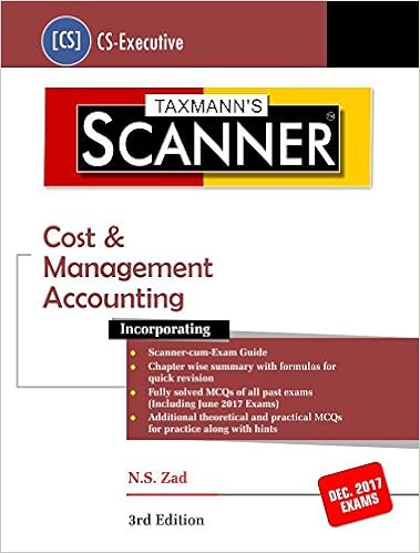 Scanner Cost & Management Accounting CS Executive December 2017 Exams