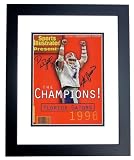 1996 Florida Gators Championship QB Danny Wuerffel and Coach Steve Spurrier Dual Autographed Commemorative Sports Illustrated - BLACK CUSTOM FRAMED