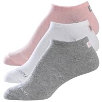 New Balance Women's Assorted Combed Cotton Liner 3-Pack Sock