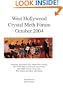 West Hollywood Crystal Meth Forum October 2004