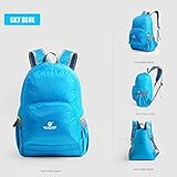 Lerway Universal 20L Foldable Ultra Light Outdoor Sports Cycling Hiking Climbing Shoulder Backpack Bag LW-2455 (Light Blue)