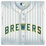 Milwaukee Brewers Baseball - Square Banquet Dinner Plates