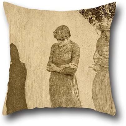 The Oil Painting Max Klinger - Shame Pillowcover Of ,16 X 16 Inches / 40 By 40 Cm Decoration,gift For Lounge,teens Girls,divan,home Theater,lover,gf (twice Sides)