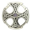 Moonstone cross brooch pendant, 'Celtic Cross' Moonstone cross brooch pendant, 'Celtic Cross'