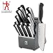 J.A. Henckels 17-pc. Fine Edge Synergy Knife Set with Graphite Block - Black/ Steel
