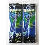 30PCS RAZORS CLOSER SHAVES,SMOOTHER SHAVES by RJ Quality Products