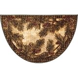 Pine Cone Gingham Kitchen Rug Rug Size