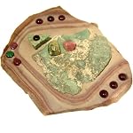 Chakra Plate 07 Mookaite Jasper Garnet Ruby Pink Tourmaline Rhyolite Green Stone Slab 4.8