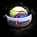 NSD Power Winners Lit Spinner Gyroscopic Wrist and Forearm Exerciser Featuring Digital LCD Counter and LED Light, Purple