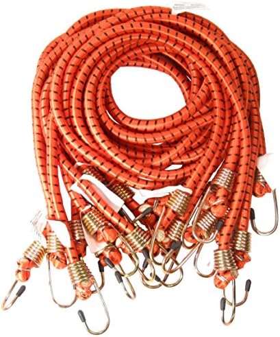 Heavy Duty 48" or 4' Long x 1/2" Dia Thick Bungee Cords Tie Down Cord Strap (10-Pc)