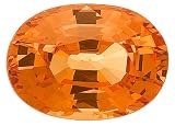 7x5 mm Oval Cut Mandarin Garnet Loose Gemstone