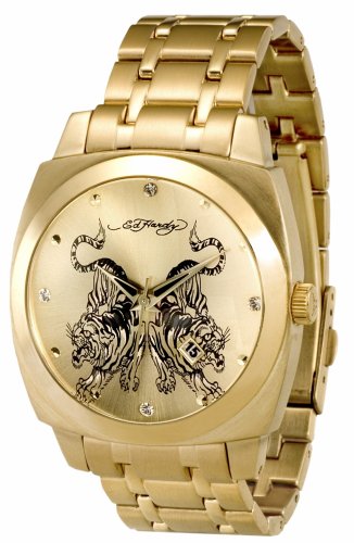 Ed Hardy Men's ME-TG Mercenary Tiger Stainless Steel 316L Watch