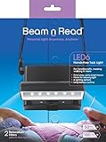 Beam n Read LED 6 Hands-Free Task Light; Extra Wide & Extra Bright Light from 6 LEDs Plus 2 Blue Light Blocking Relaxation Filters [2015]