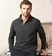 Blue Harbour Pure Cotton Long Sleeve Polo Shirt