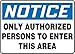 Notice Sign, 10 x 14In, BL and BK/WHT, AL