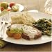 Gourmet Food : Salisbury Steak, Mashed Potatoes and Green Beans Almondine