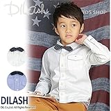 (ディラッシュ) DILASH蝶ネクタイ付きオックスフォード長袖シャツ/秋 ベビー キッズ 男の子 90 サックス