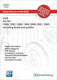 Audi A4, S4 1996, 1997, 1998, 1999, 2000, 2001, 2002: Repair Manual on DVD-ROM (Windows 2000/XP)