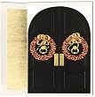 Black Door With Wreath Blank Christmas Cards