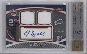 C.J. Spiller BGS GRADED 9 #100/110 Buffalo Bills (Football Card) 2010 Topps Finest Autograph Dual Relic #FADR-CS