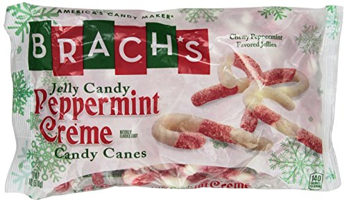 Brach's Gummy Candy Peppermint Creme Candy Canes 18 oz Bag (Pack of 2)