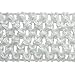 Expo International 1-3/4-Inch Crochet Stretch Trim Embellishment, 20-Yard, White