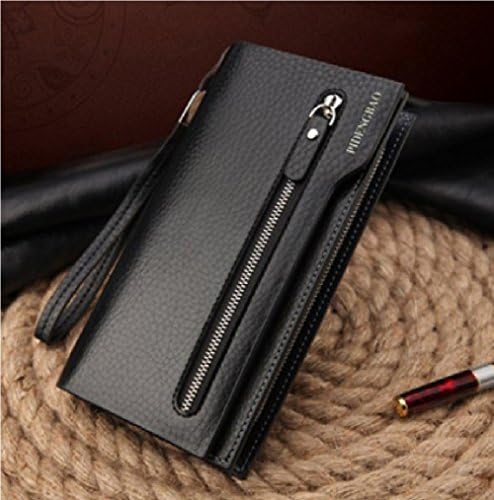New fashion multifunctional Casual Leather Men Wallets Coin Purse Brand Business Men's Long Zipper Wallet carteira for gift