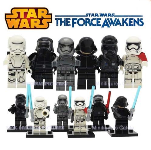 6Piece/Set BuildingBlock KyloRen/Clone/RANKA/Finn Minifigures Action Figure Super Heroes Assemble Decool High 4.5 cm Without Box