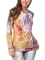 PEACE&LOVE BY CALAO Camiseta Manga Larga (Multicolor)