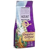 The Organic Coffee Co Ground Coffee Organic Hazelnut  Two Ounce Trial Size Bags  Pack of 12 