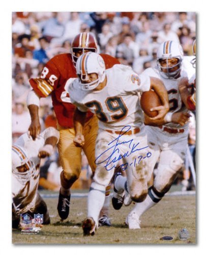 Larry Csonka Miami Dolphins - with Ball - Autographed 16x20 Photograph