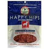 Dogswell Happy Hips Dog Treats, Chicken with Glucosamine & Chondroitin, 6-Ounce Blue Pouches (Pack of 6)