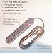 Black Power Strip with 12 Foot Cord and 6 Grounded Outlets