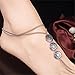 XY Fancy Vintage Anklet Ankle Bracelet Sexy Coin Barefoot Sandals Women Foot Jewelry