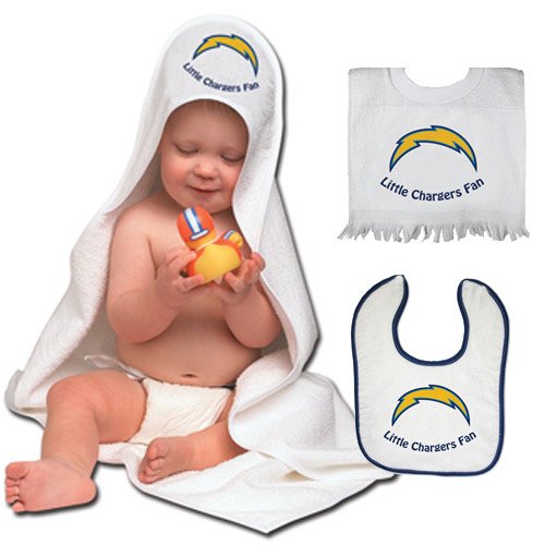 McArthur San Diego Chargers Toddler Bib and Bath Set