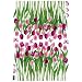 Reusable Decoration Wall Sticker Decal - Tulips and Butterflies Purple Pink